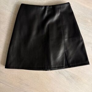 Hollister Faux Leather Mini Skirt
